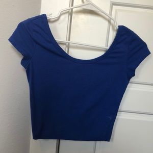 Blue Crop Top